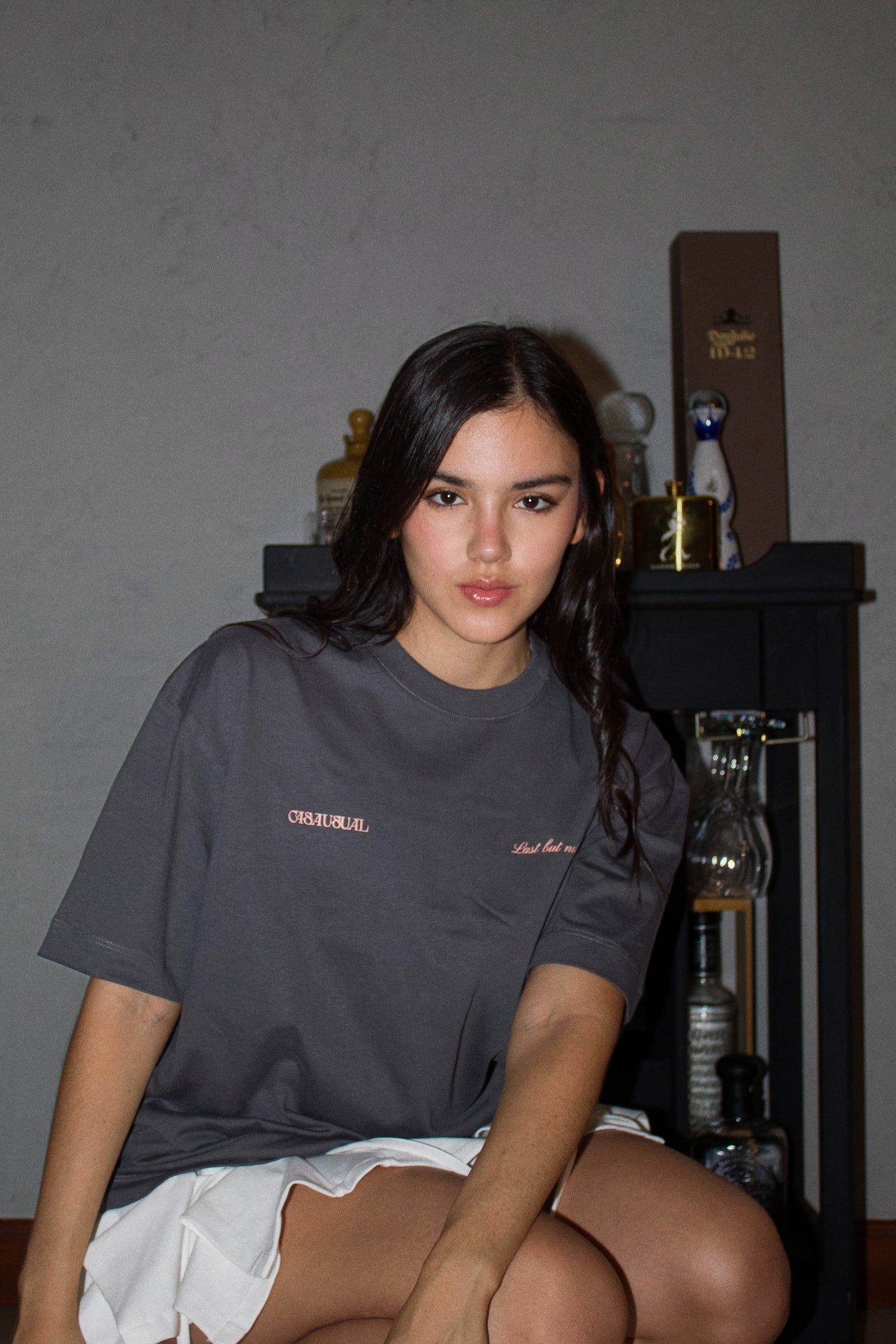 CAMISETA I WANNA THANK ME GRIS