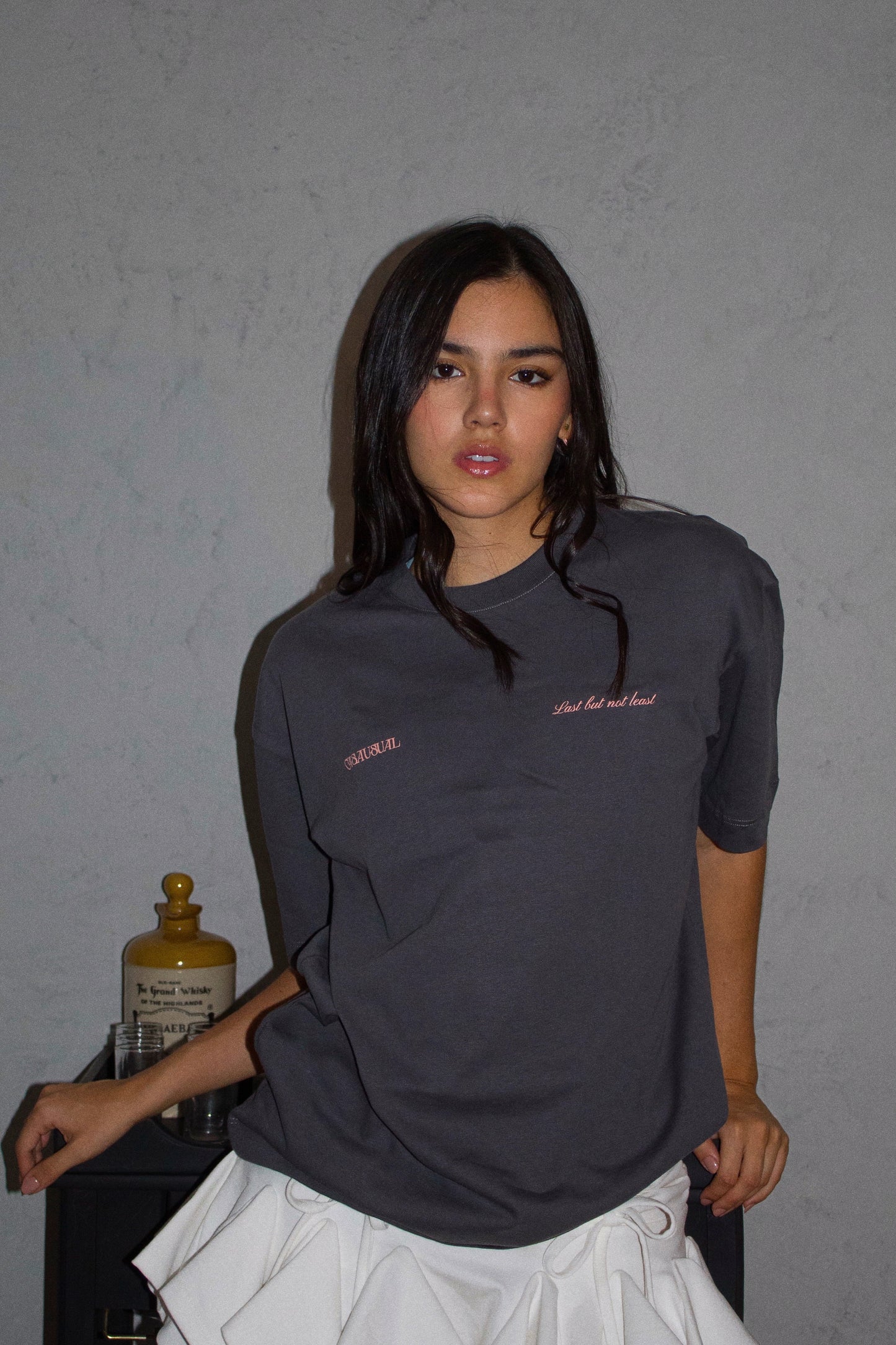 CAMISETA I WANNA THANK ME GRIS