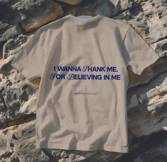 CAMISETA I WANNA THANK ME NUDE